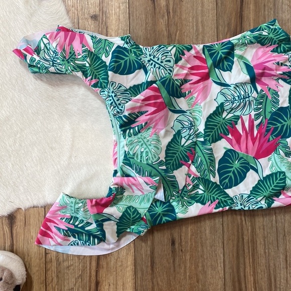 Matilda Jane Palm Tree Paradise Ruffle Swimsuit - Picture 3 of 9